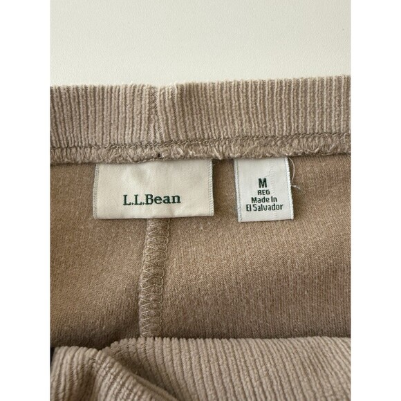 LL Bean Perfect Fit Knit Corduroy Pant Women M pull on 237234 Stretch Comfort - Picture 4 of 13